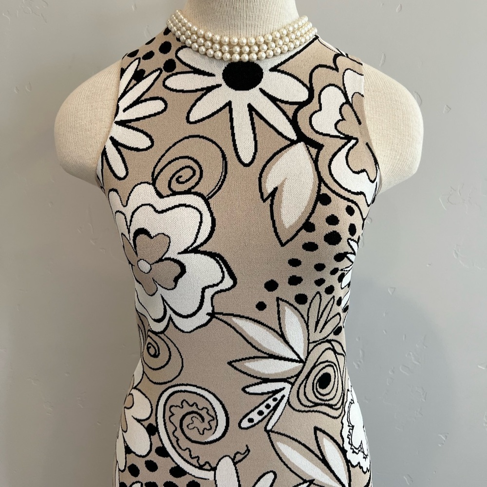 Kwaidan Editions Couture Floral Sheath Sleeveless Dress